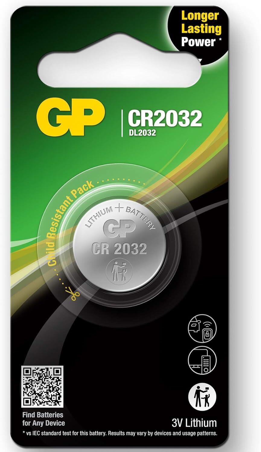 Blister 1 Batteria Litio a Bottone CR2032