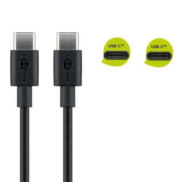Cavo ricarica da USB-C™ a USB-C™ con connettori in metallo 1 m