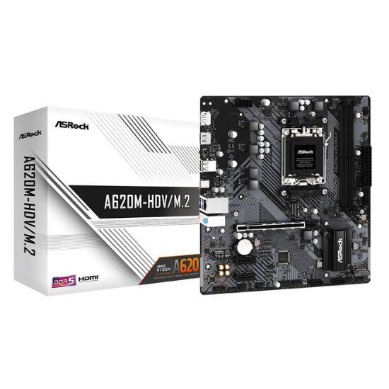 MB Asrock AM5 A620M HDV 2xDDR5- DP- HDMI- 2x SATA3- 2xM.2- GLan- M-ATX