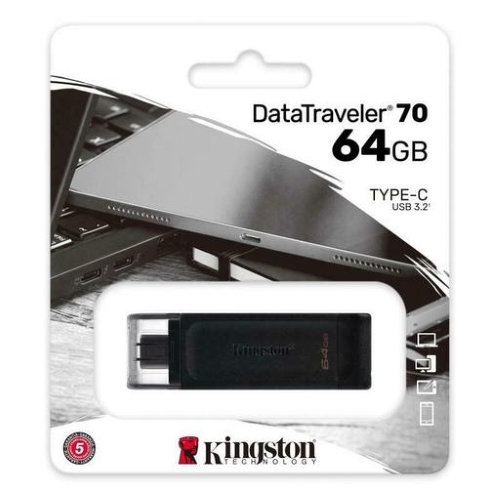 Pendrive Kingston 64GB DataTraveler 70 USB Type C 3.2