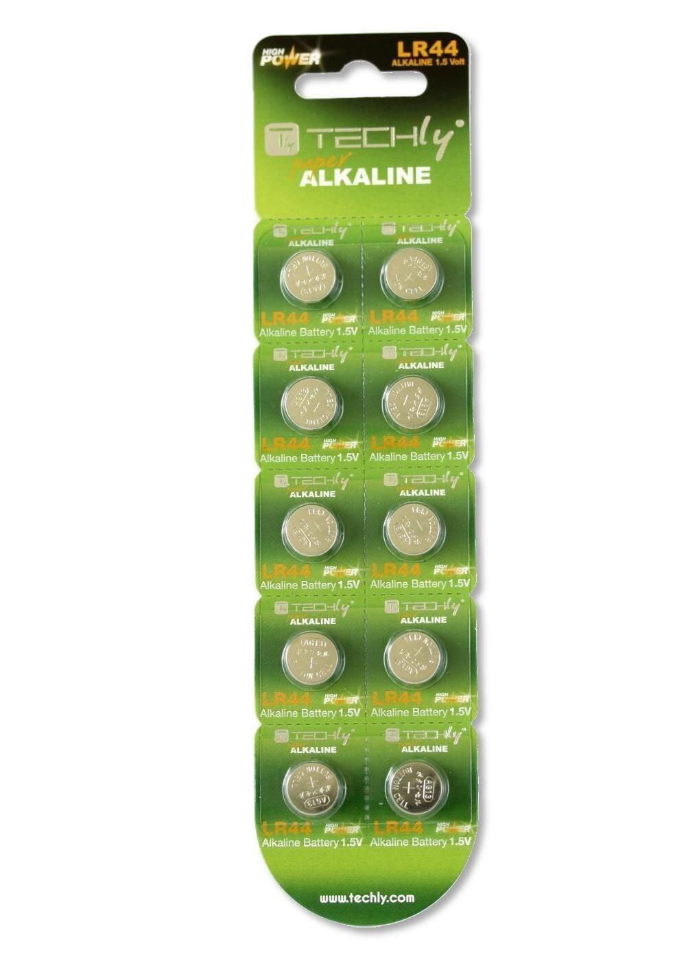 Batteria a Bottone Alcalina AG13 LR44 A76 GP76A 357 (set 10 pz)