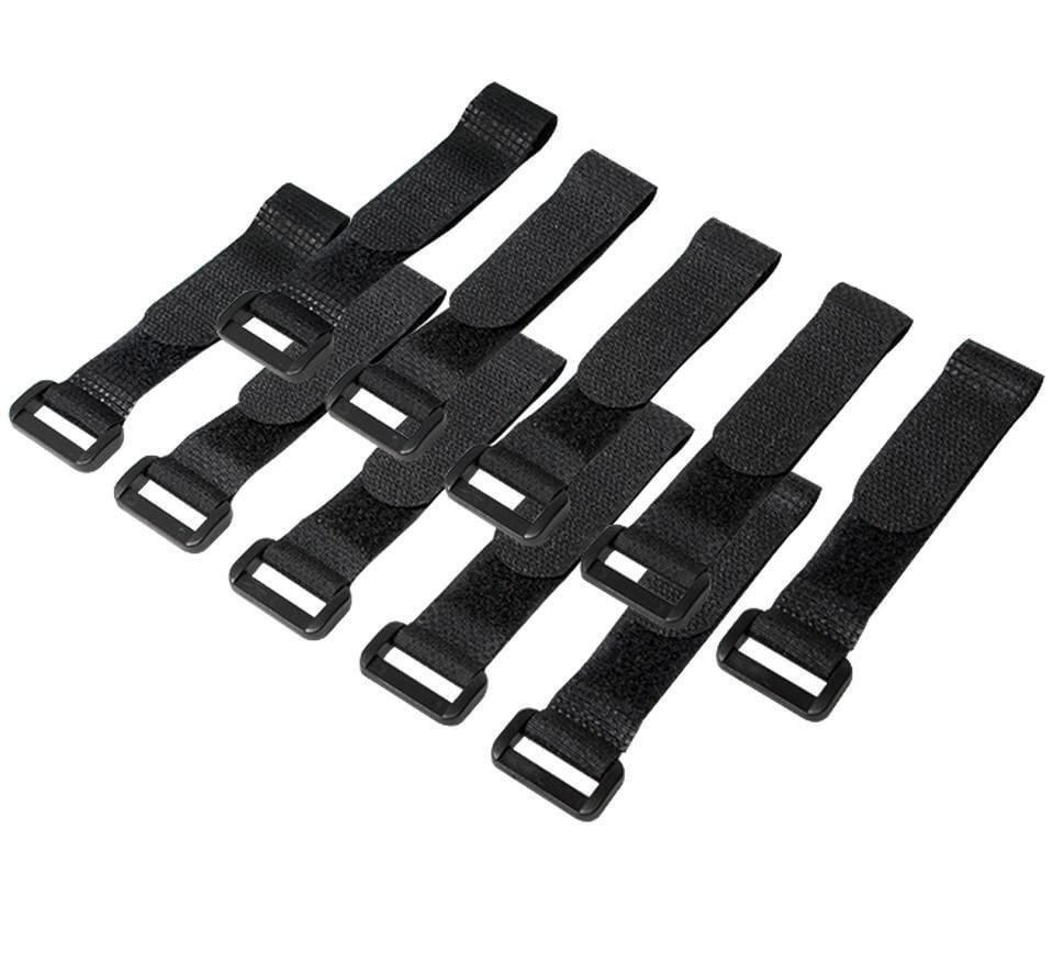 Fascette Fermacavo Nero in Velcro Set da 10 pz