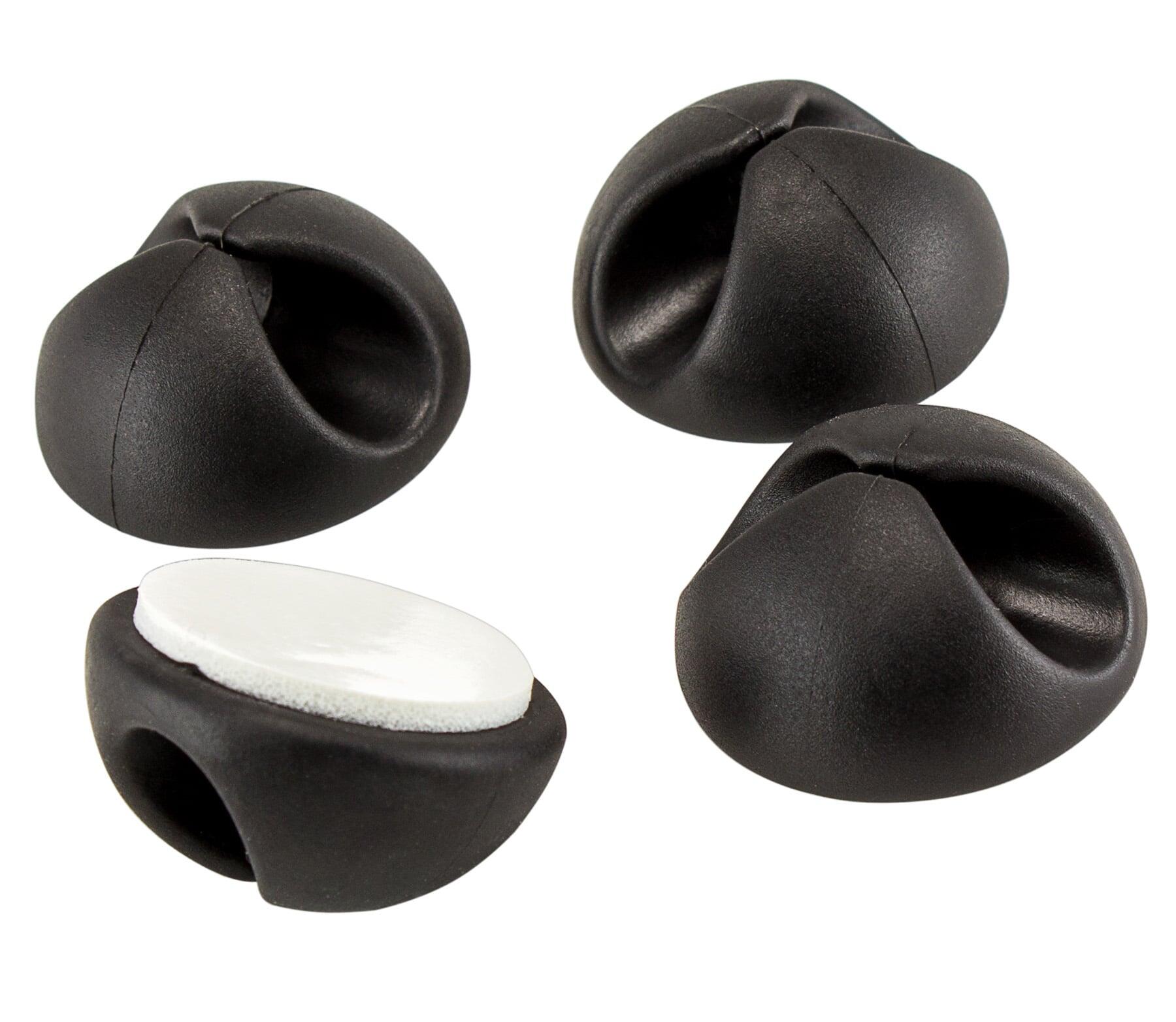 Gommini Fermacavo Adesivi da Scrivania Nero