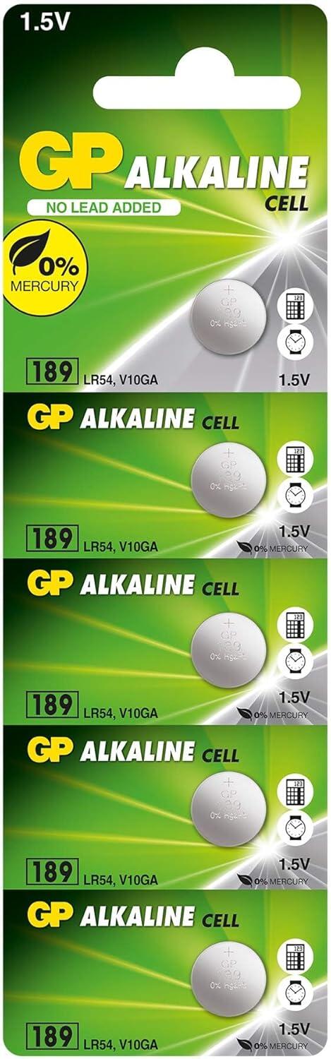 Blister 5 Batterie Alcaline Specialistiche LR54