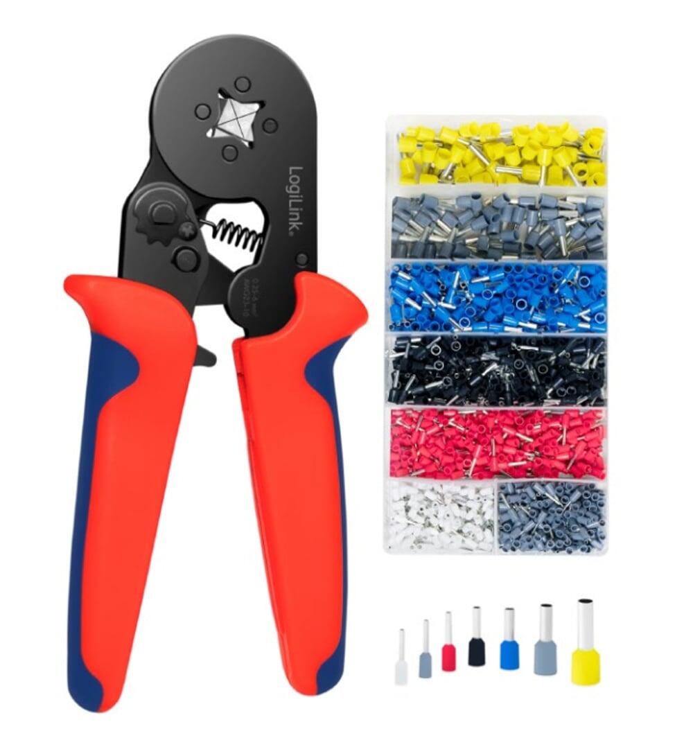 Pinza Crimpare a Cricchetto per Capicorda con 1200 Terminali 2.5-6.0 mm²