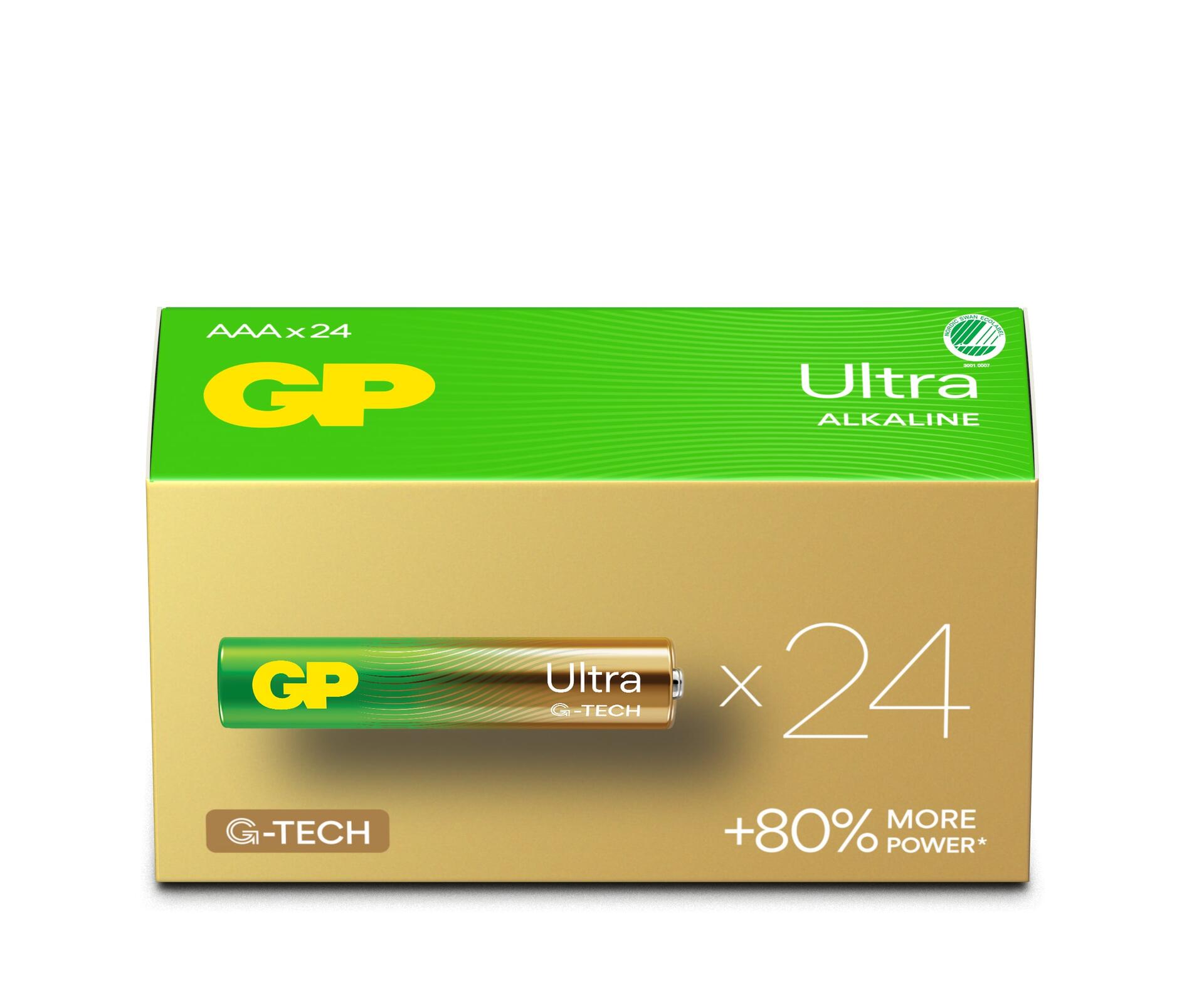 Confezione 24 Batterie GP Ultra Alcaline Ministilo AAA 24AU/LR03