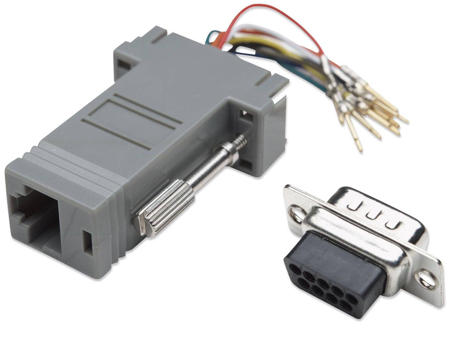 Adattatore Modulare DB 9p. M / RJ45 8 fili
