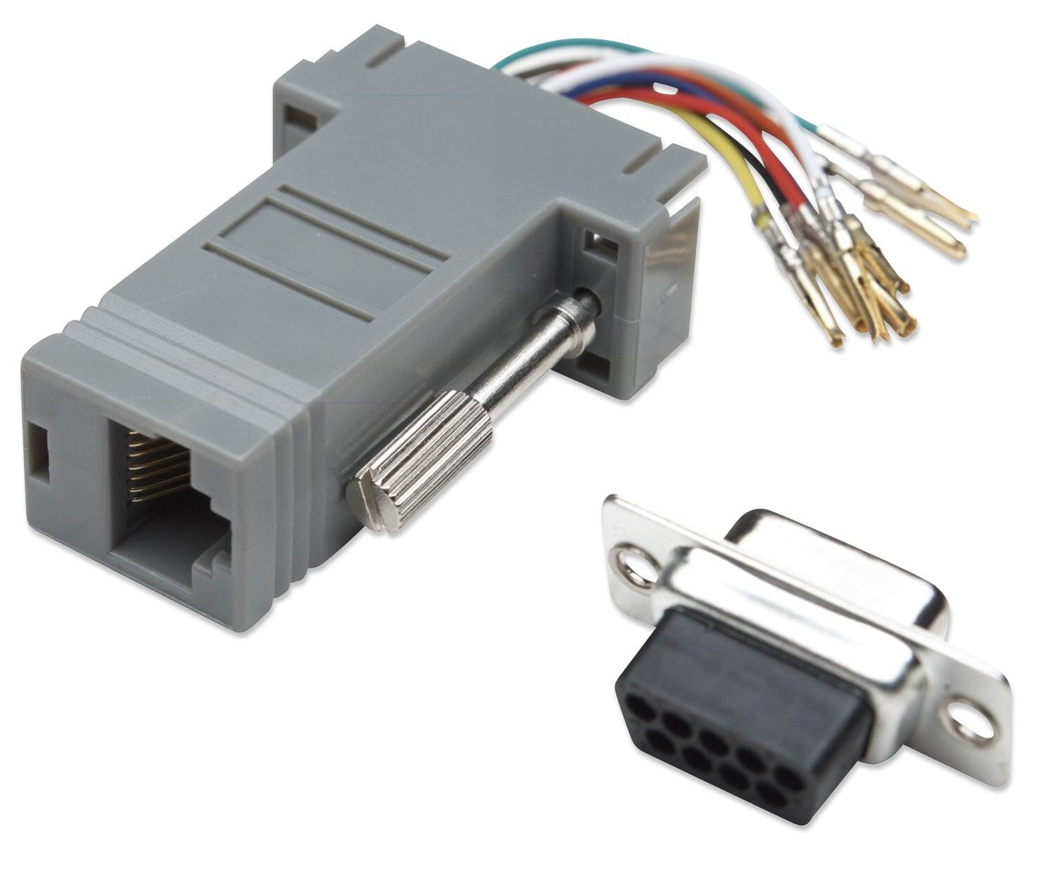 Adattatore Modulare DB 9p.F / RJ45 8 fili