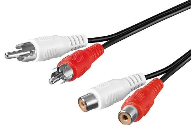 Cavo Prolunga M/F 2xRCA 1,5mt