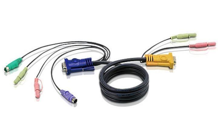 Cavo per KVM HD 15 a PS2 con Audio 1,8m, 2L-5302P