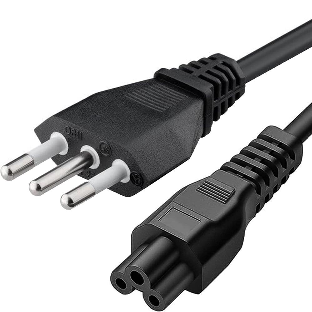 Cavo alimentazione C5 F a spina italiana 1,8 mt nero