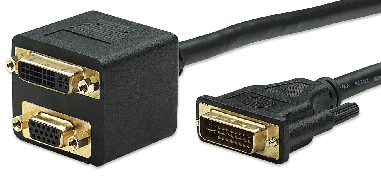 Cavo adattatore sdoppiatore DVI-I a VGA