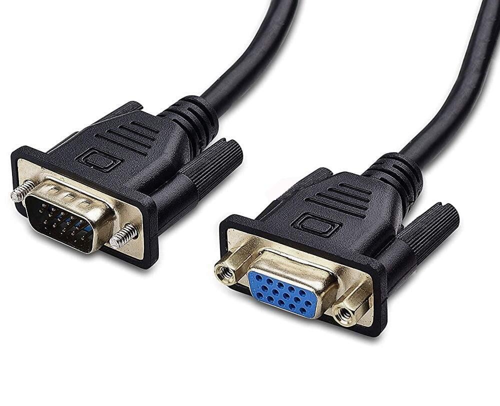 Cavo prolunga monitor SVGA standard M/F 4,5 mt NERO