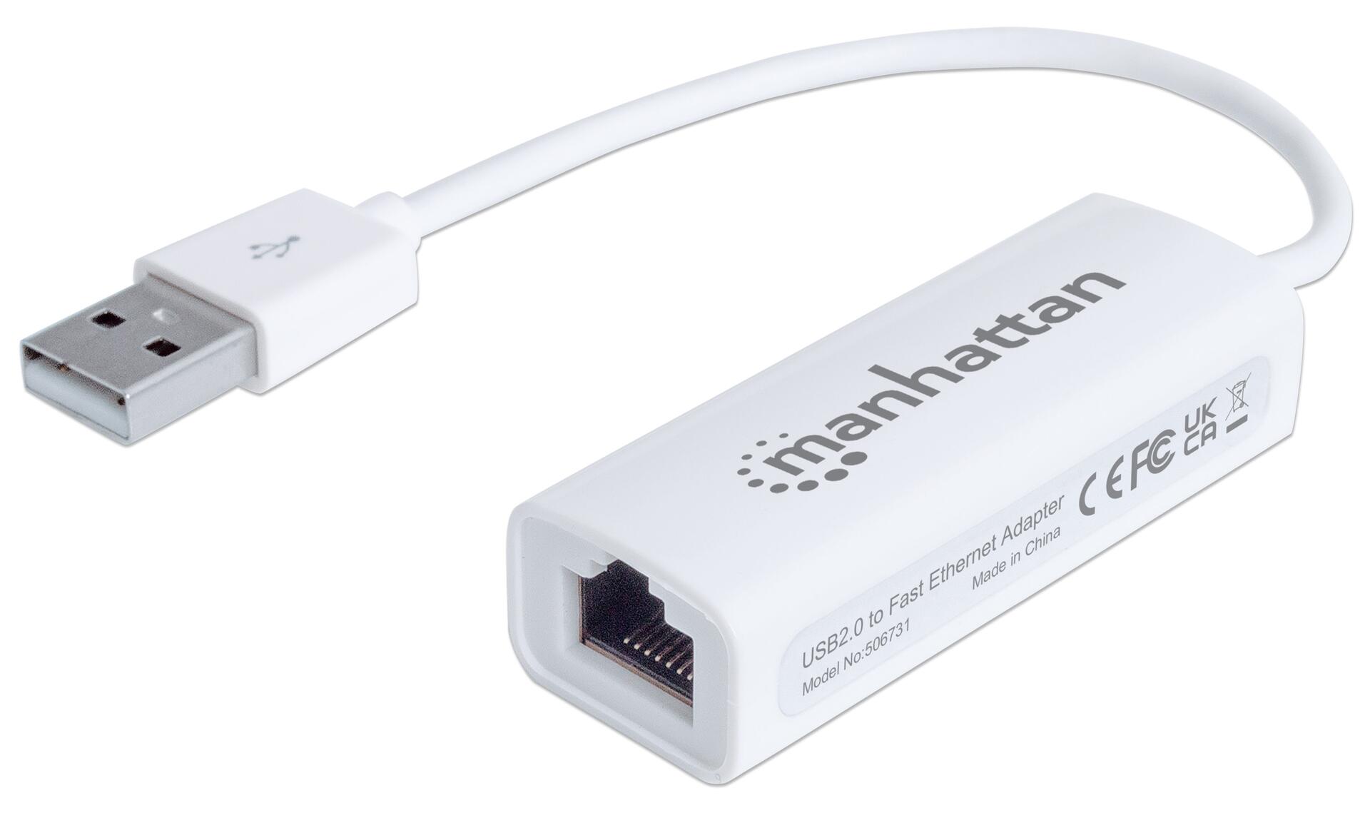Adattatore USB 2.0 con porta Ethernet LAN 100Mbps