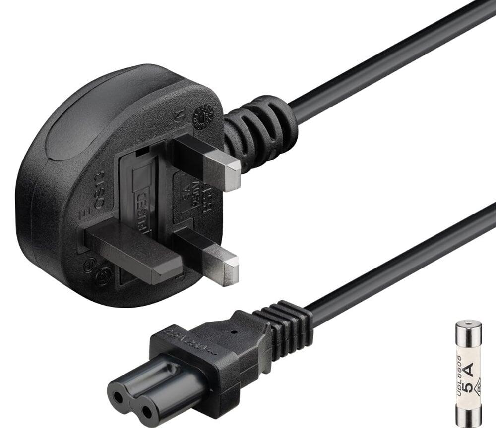 Cavo alimentazione C7 a spina inglese