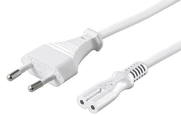 Cavo alimentazione C7 a italiana 3,0 m Bianco