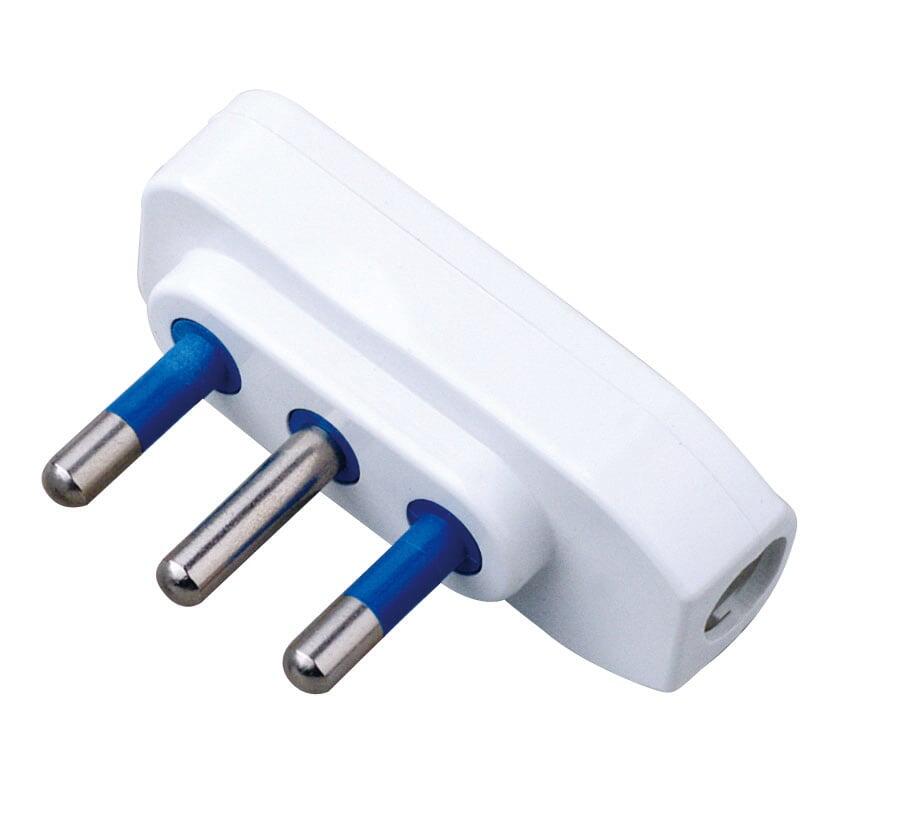 Spina ribassata 2P+T 16A Bianco