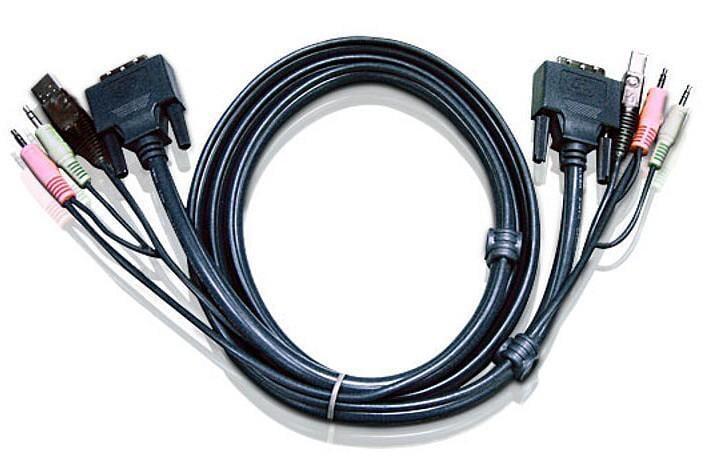 Cavo KVM USB DVI-D Single Link 3 metri, 2L-7D03U