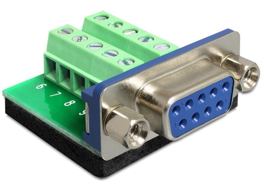 Adattatore DB9 pin Femmina Terminal Block 10 pin