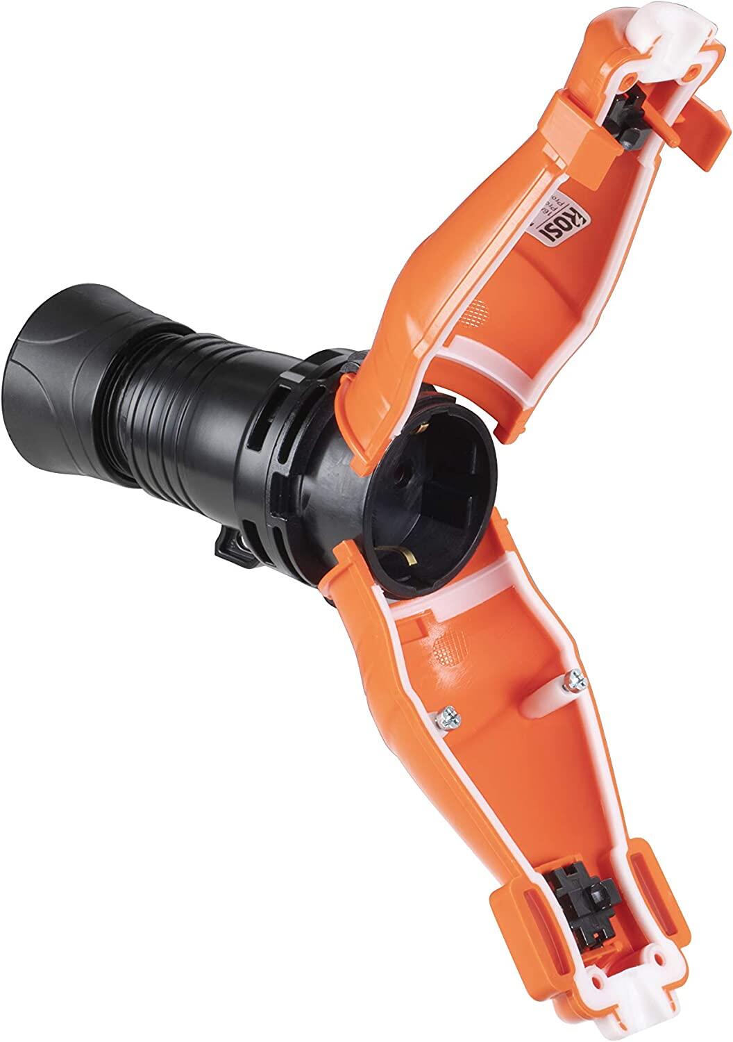 Presa Schuko Powershell Volante 2P+T Impermeabile con Protezione IP67