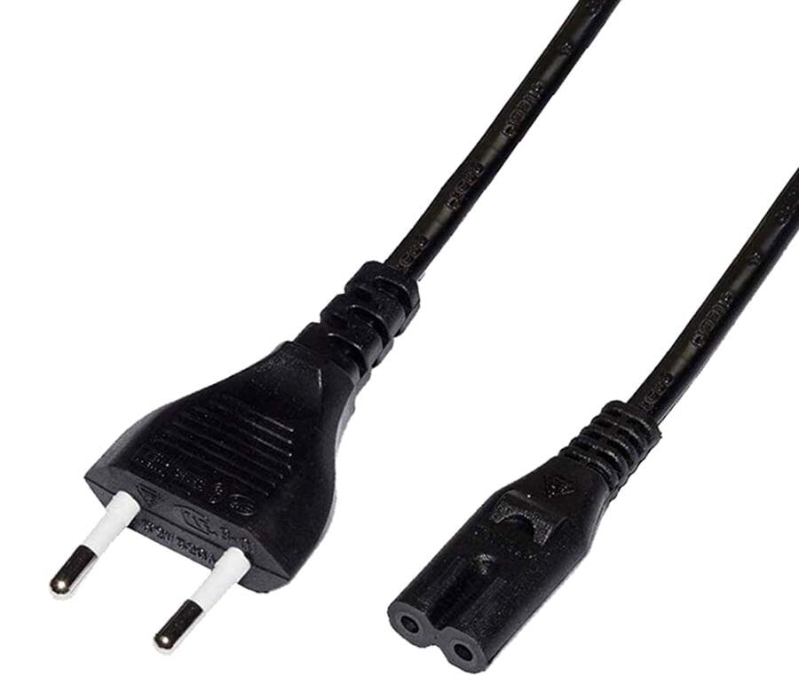 Cavo alimentazione C7 a italiana 0,5 m Nero