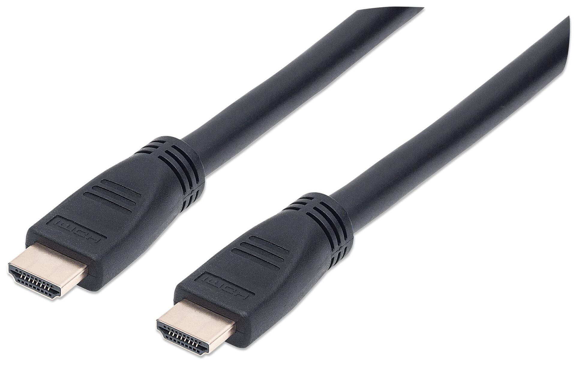 Cavo HDMI CL3 High Speed con Ethernet A/A M/M 10m Nero