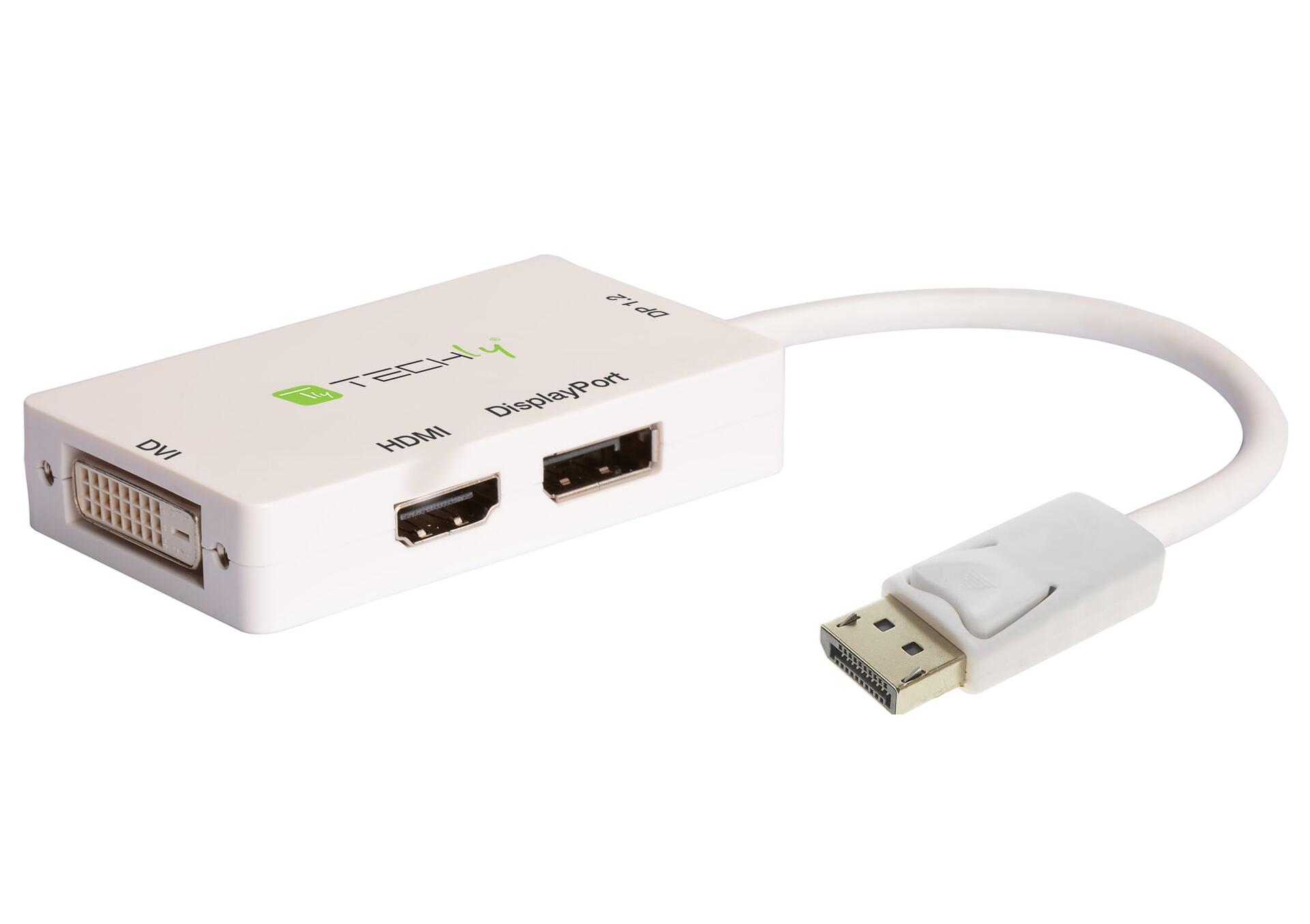 Adattatore DisplayPort a DVI/HDMI/DP 3-in-1