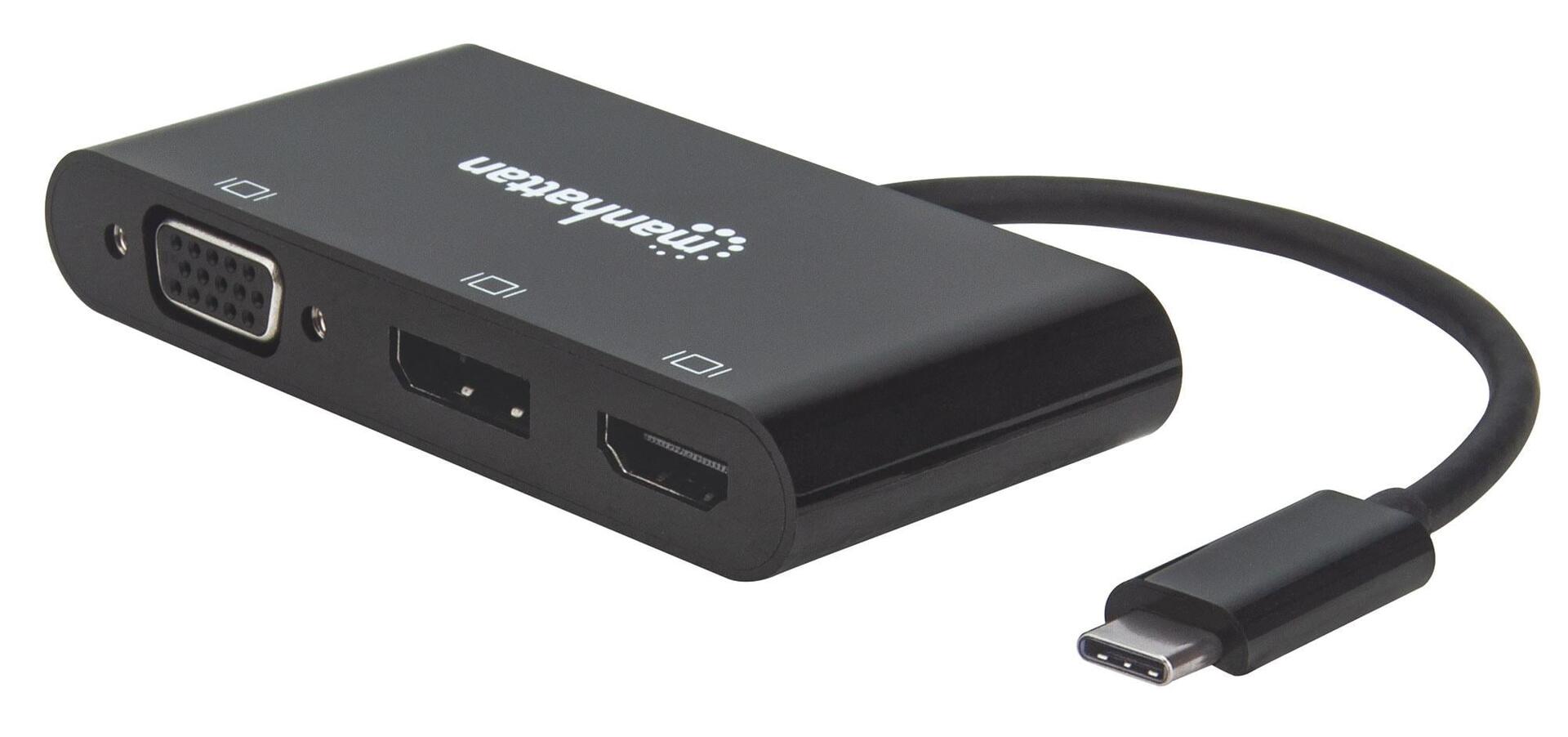 Convertitore Audio Video USB-C™ Multiporta - Hub MST HDMI DP VGA