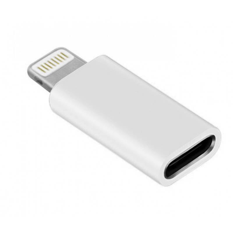 Mini Adattatore Ricarica Sincronizzazione USB-C™ a Lightning® Bianco