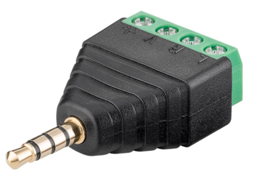 Adattatore Audio 3.5 mm Maschio a Terminal Block 4 pin