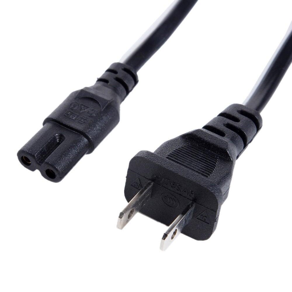 Cavo di Alimentazione C7 F a Spina Americana NEMA 5-15P 1,8m Nero