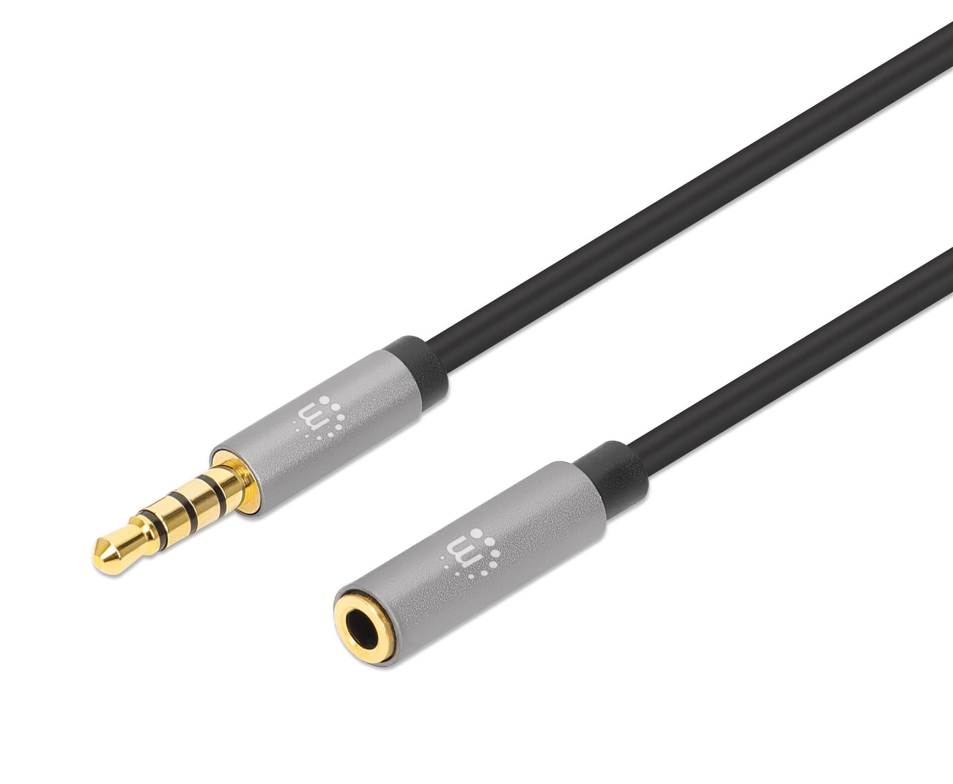 Cavo Audio Stereo AUX 3.5mm Alta Qualità M/F 1m