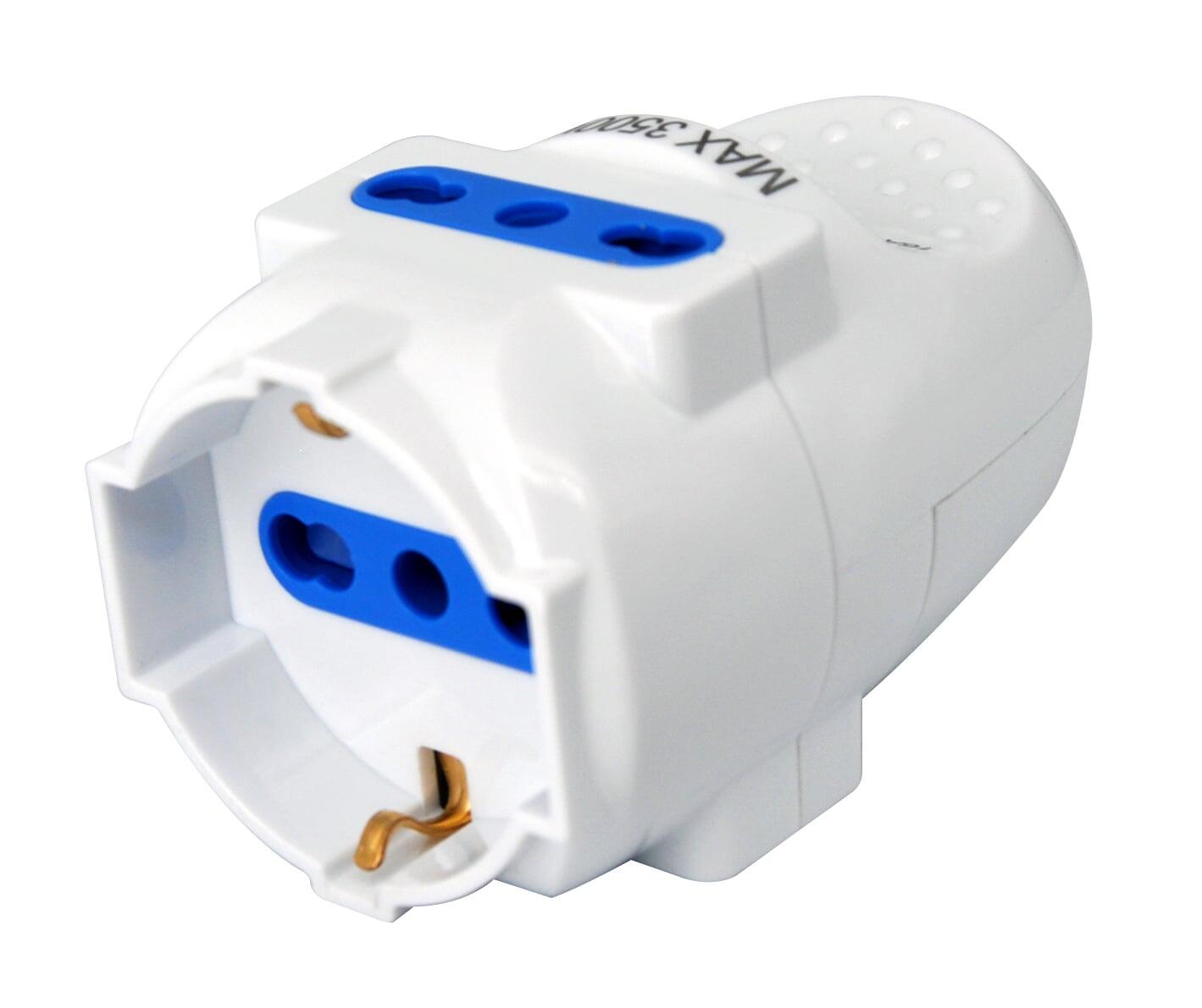 Multipresa Volante 1x 10/16A/Schuko e 2x 10/16A Bipasso