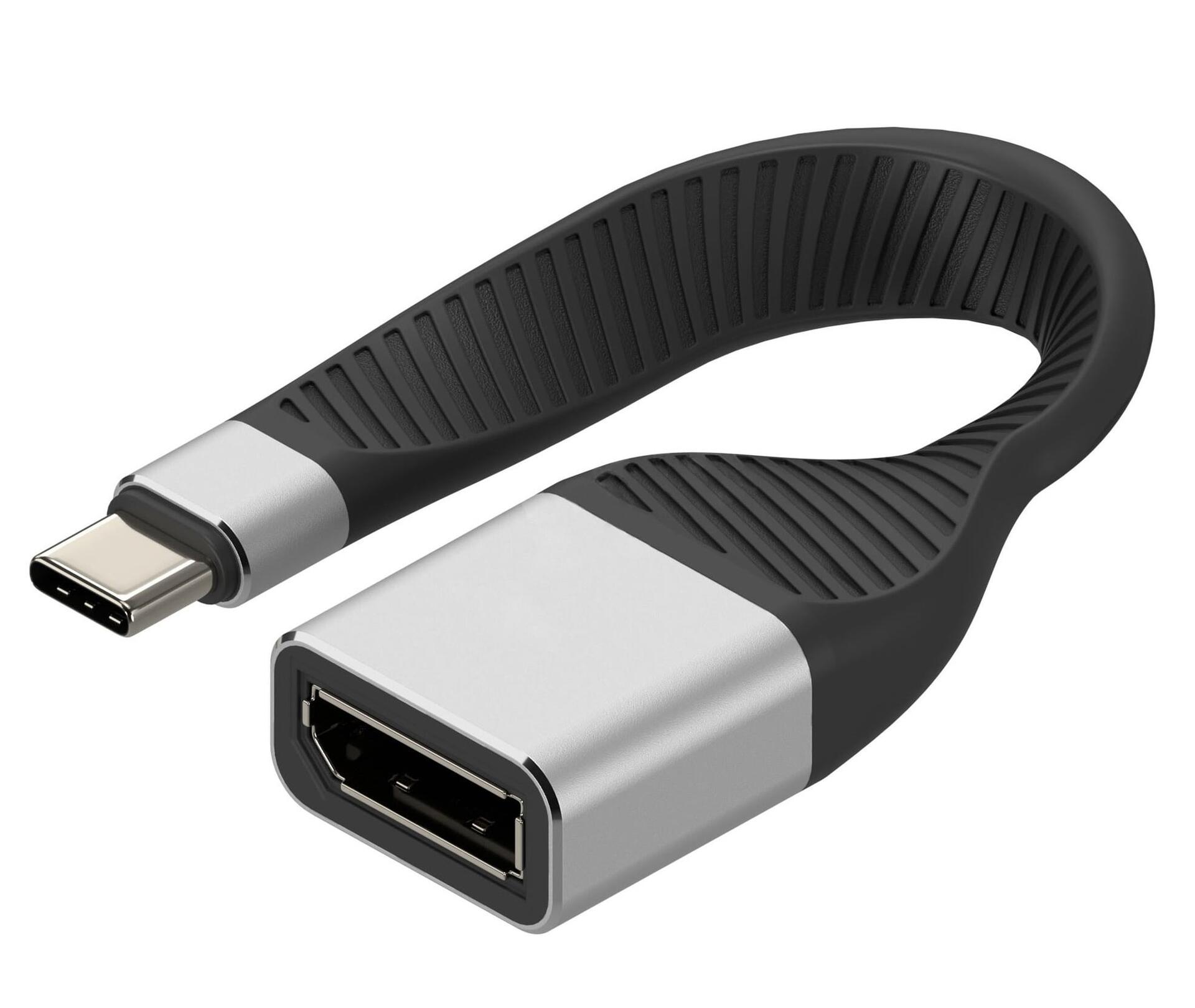 Cavo Corto Piatto USB-C™ Maschio a Displayport Femmina FPC 13,1 cm