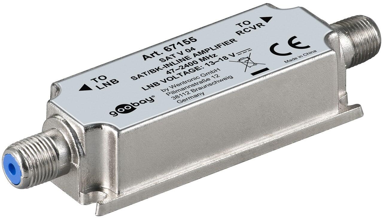 Amplificatore in Linea per Antenna SAT/BK 47 MHz - 2400 MHz