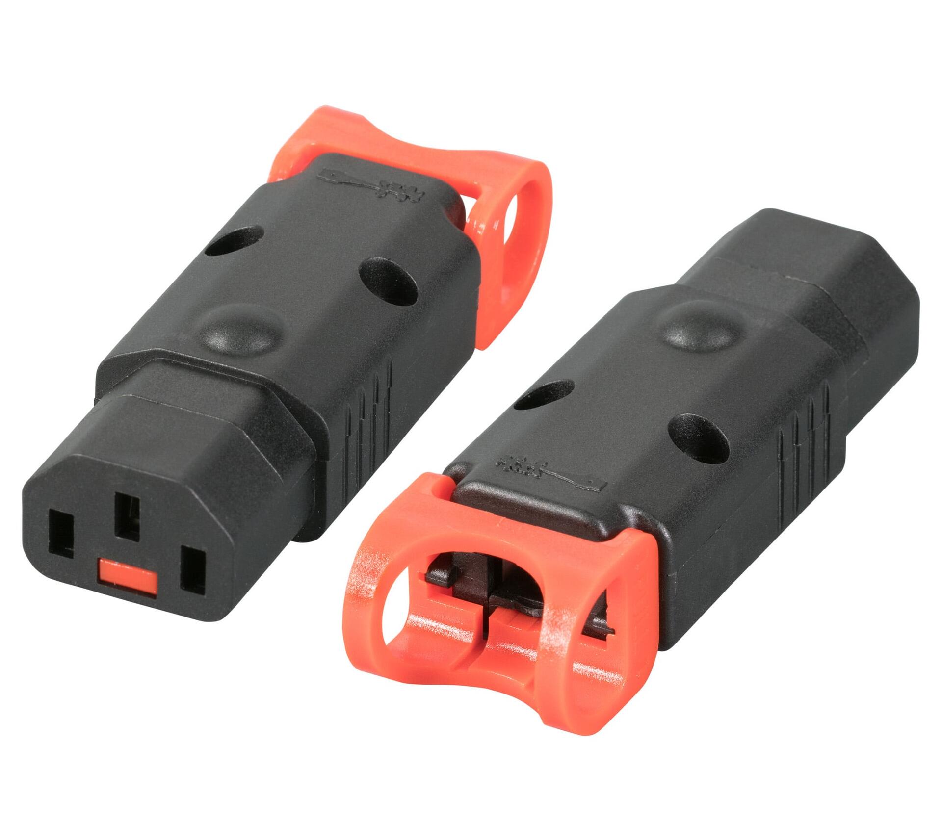 Connettore VDE F per Assemblaggio Cavi Dispositivi a Freddo con Blocco IEC-Lock+