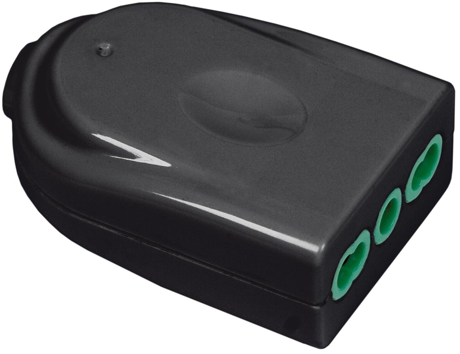Presa Bipasso Italiana 2P+T 16A Nero