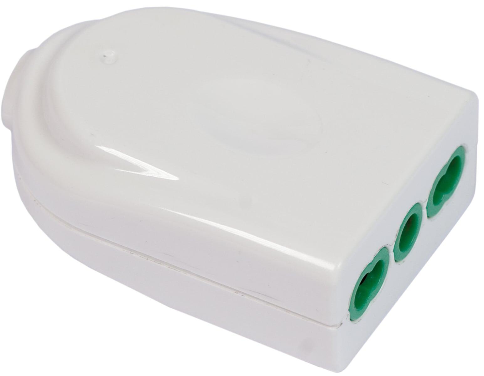 Presa Bipasso Italiana 2P+T 16A Bianco