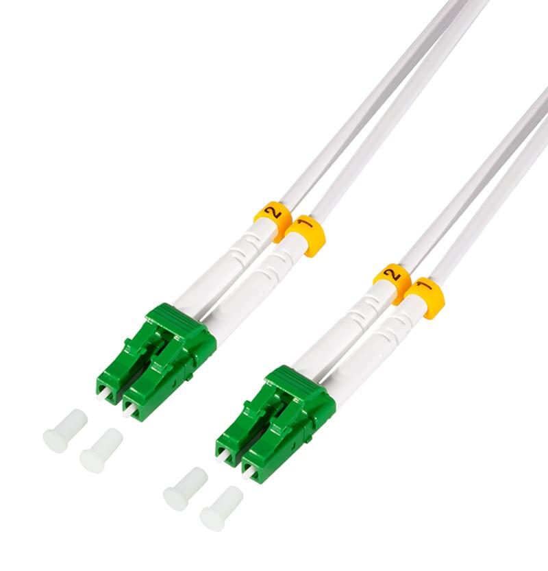 Cavo Fibra Ottica Armato Acciaio OS2 LC/APC Duplex 9/125 2m