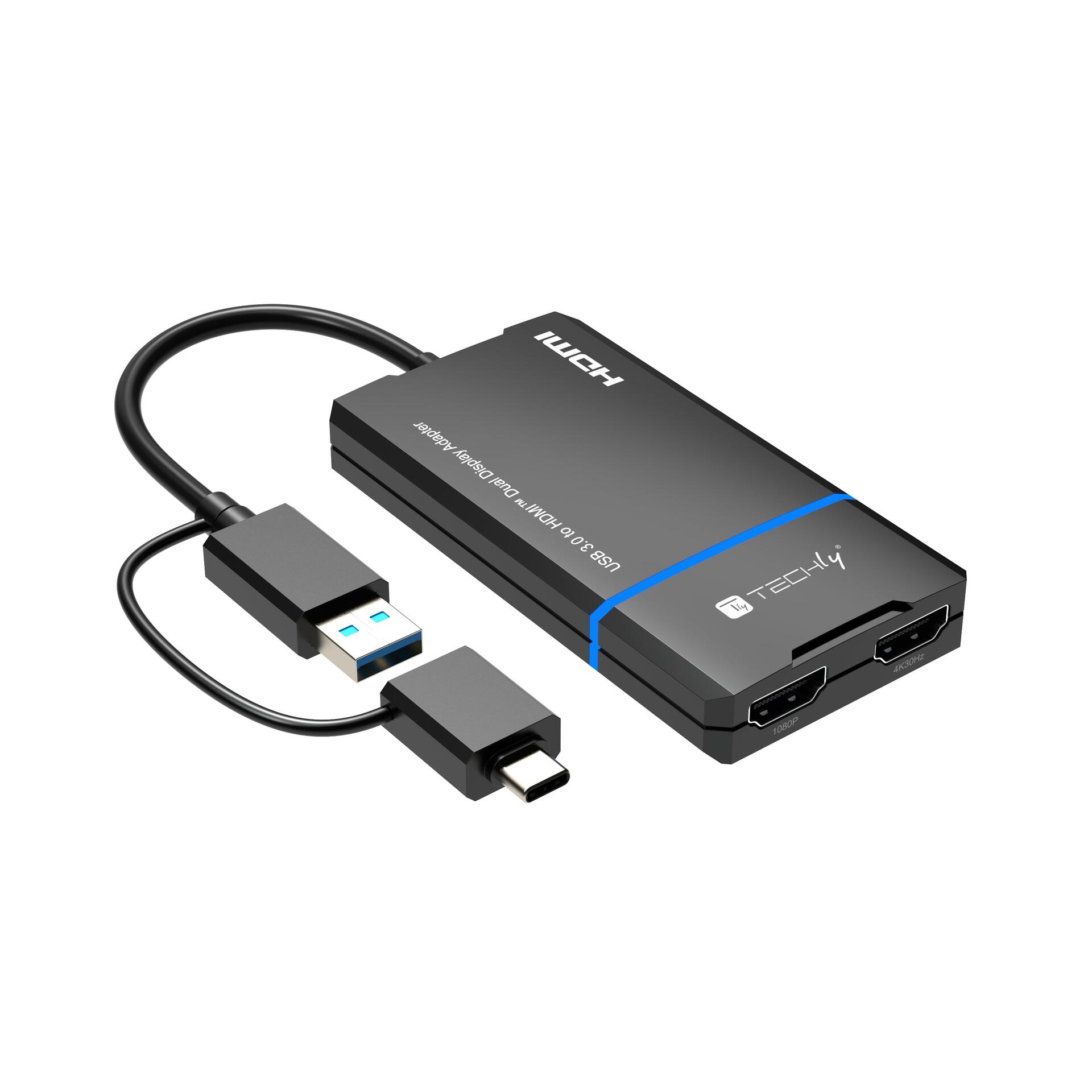 Adattatore USB-C™ e USB-A a Doppio Monitor HDMI