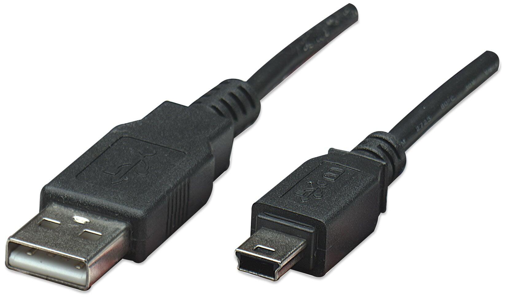 Cavo USB 2.0 A maschio/mini B 5 pin maschio 4,5 m Nero