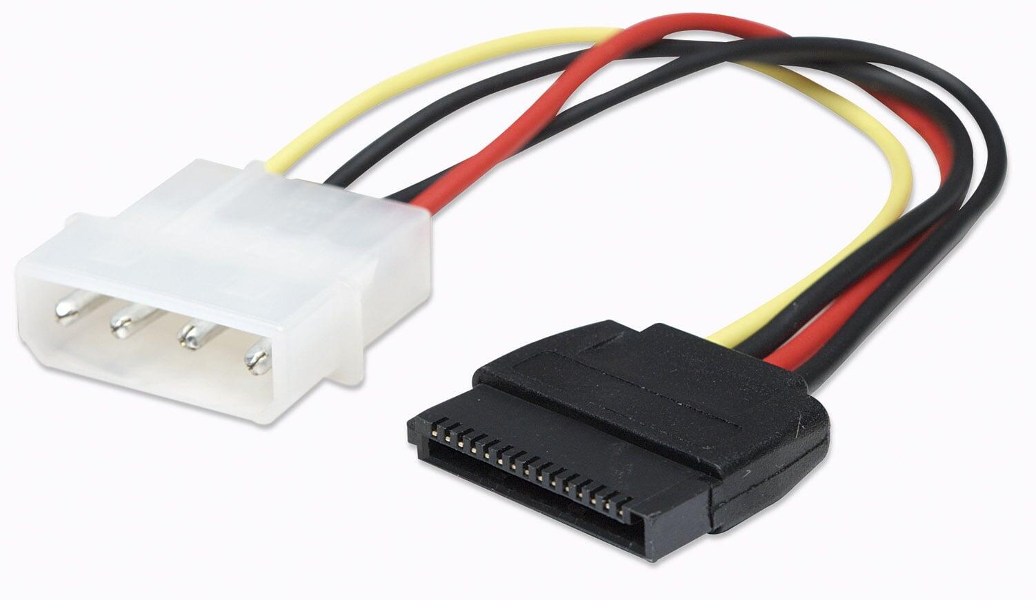 Cavo alimentazione SATA Molex 4pin M/SATA 15pin F