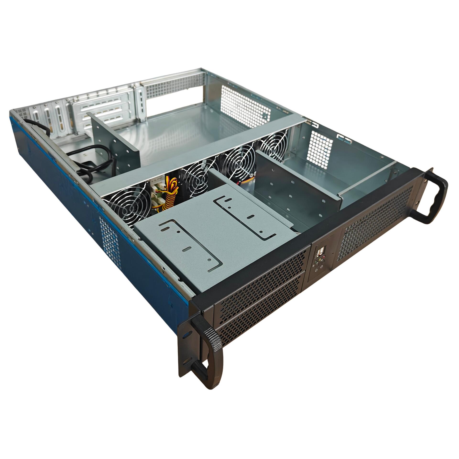 Chassis Industriale da Rack 19'' 2U Nero