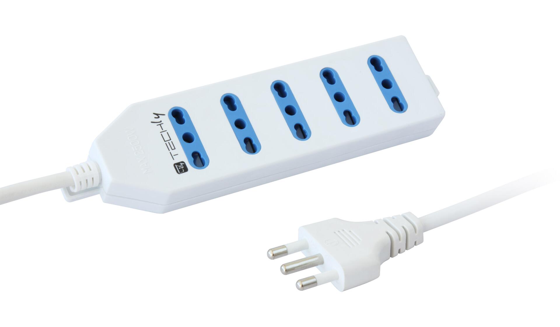 Multipresa 5 Posti Italiana Bipasso