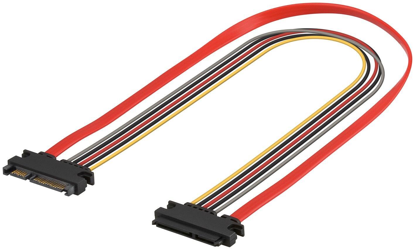 Cavo Prolunga SATA per Alimentazione e Dati 0,5 m