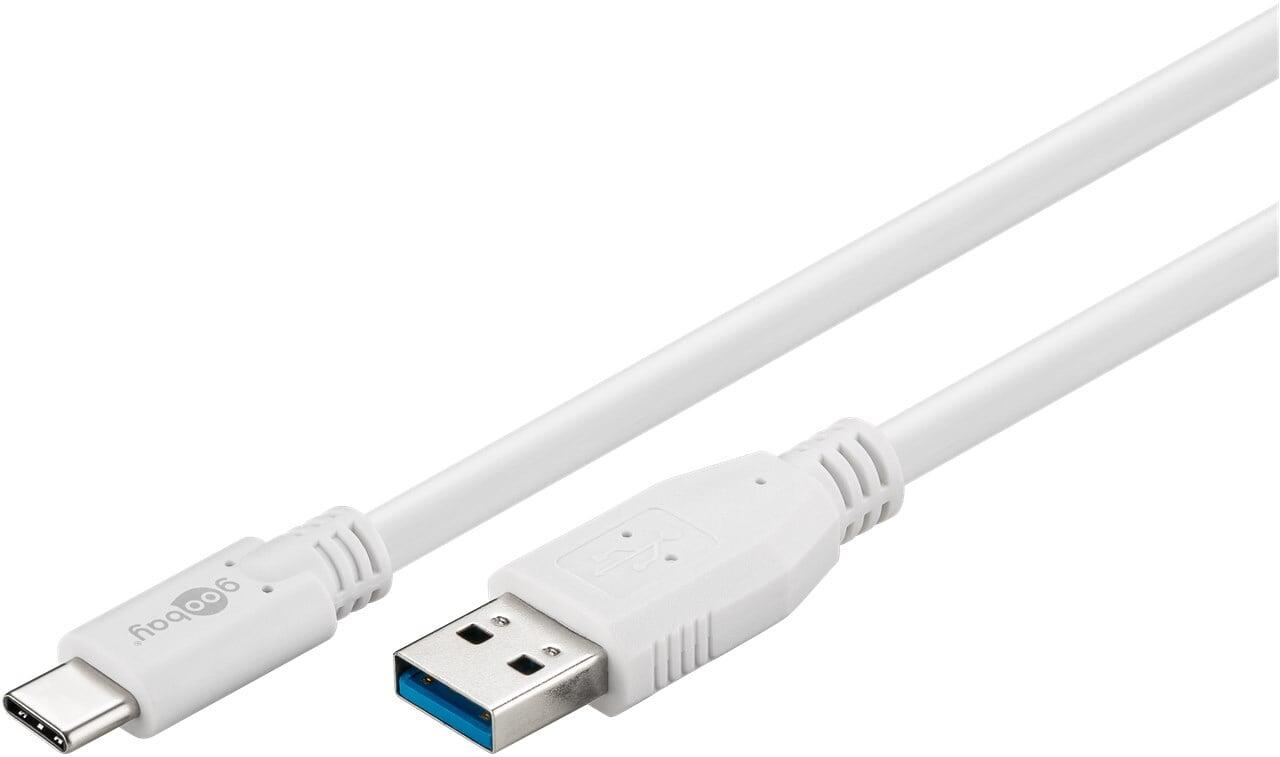 Cavo USB3.2 A Maschio USB-C™ Maschio 0,5m Bianco