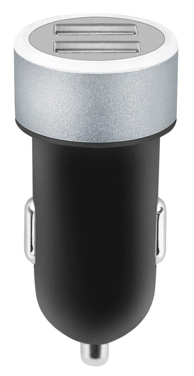 Caricatore da Auto 2 USB con uscita 2,4A Nero