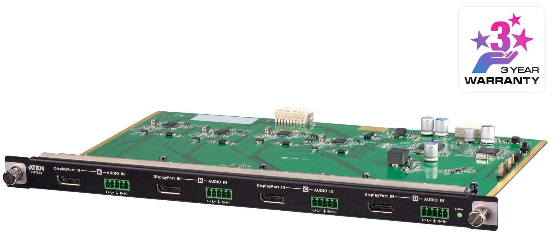 Scheda ingresso 4K DisplayPort a 4 porte, VM7904