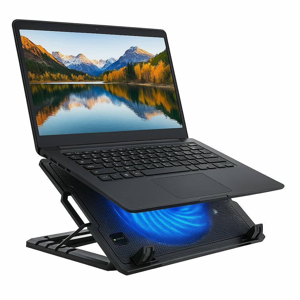 Supporto per notebook fino a 17.3'' con sistema di raffreddamento