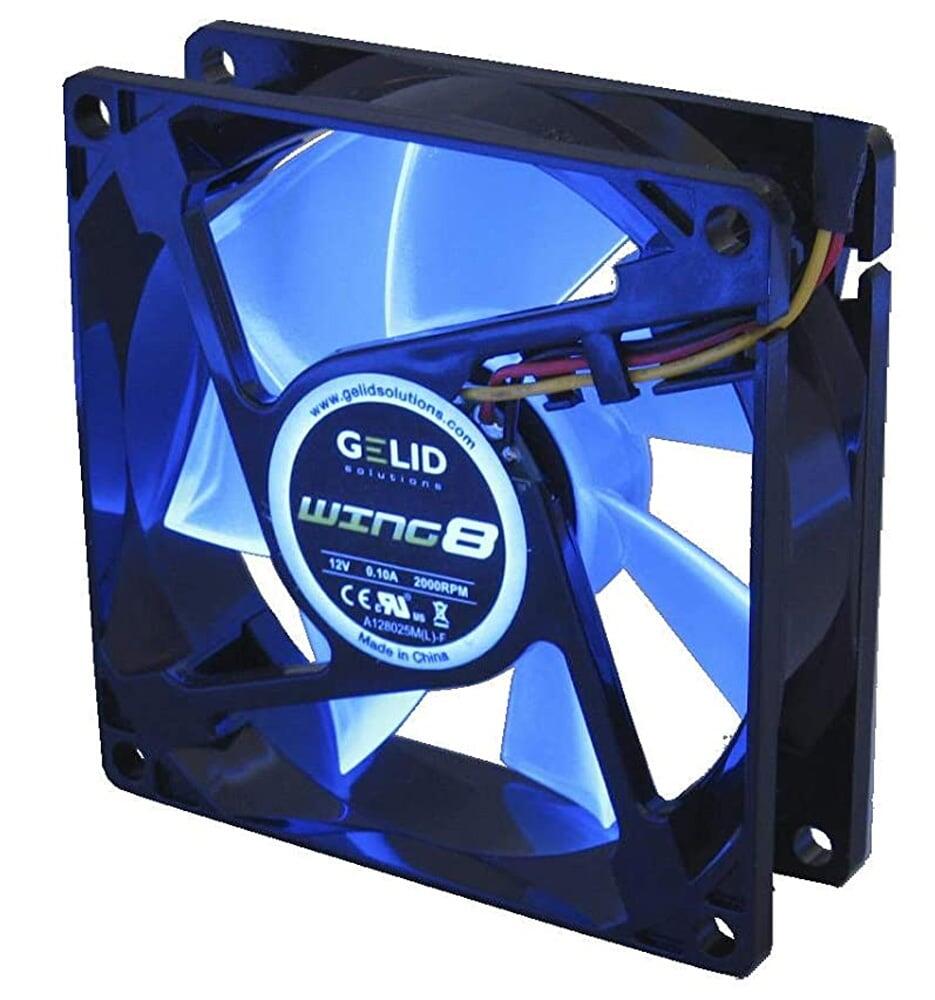 Ventola Wing 80x80x25 12V Blu